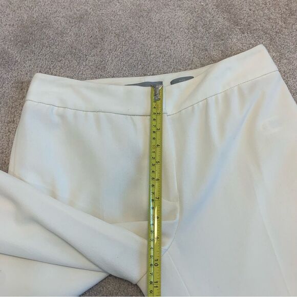 𝅺LIZ Claiborne cream Audra trouser pants Sz 6 - Picture 9 of 11
